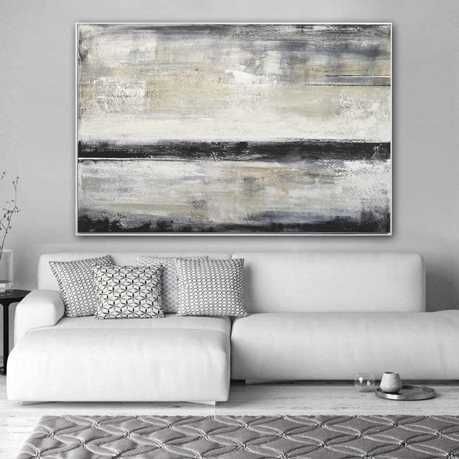 suede contemporary abstract painting