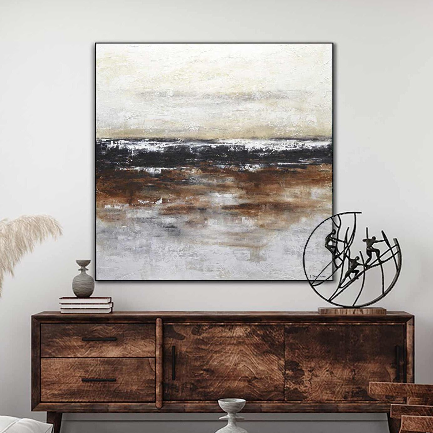 earth tones modern abstract painting