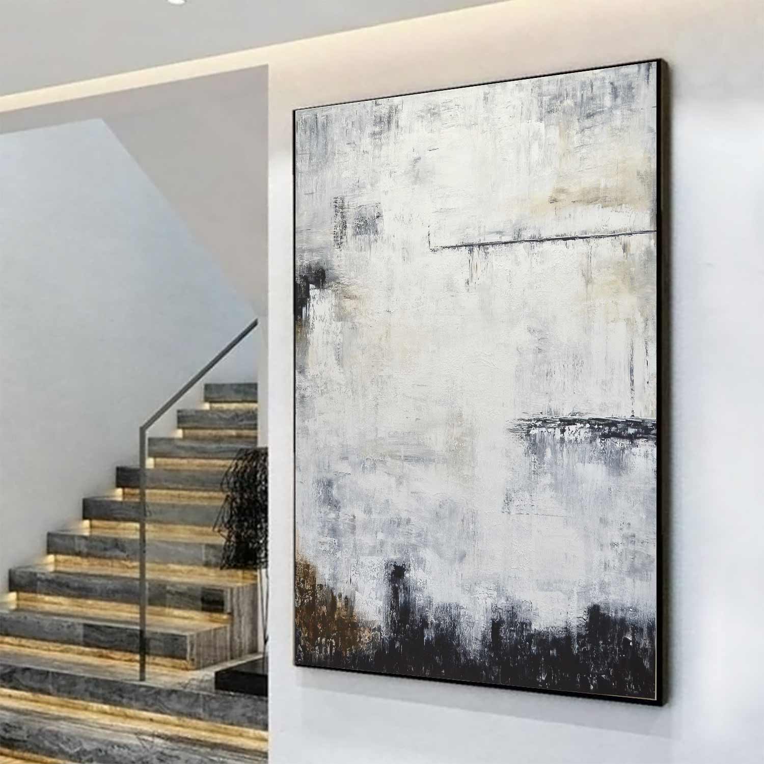 large vertical contemporary abstract