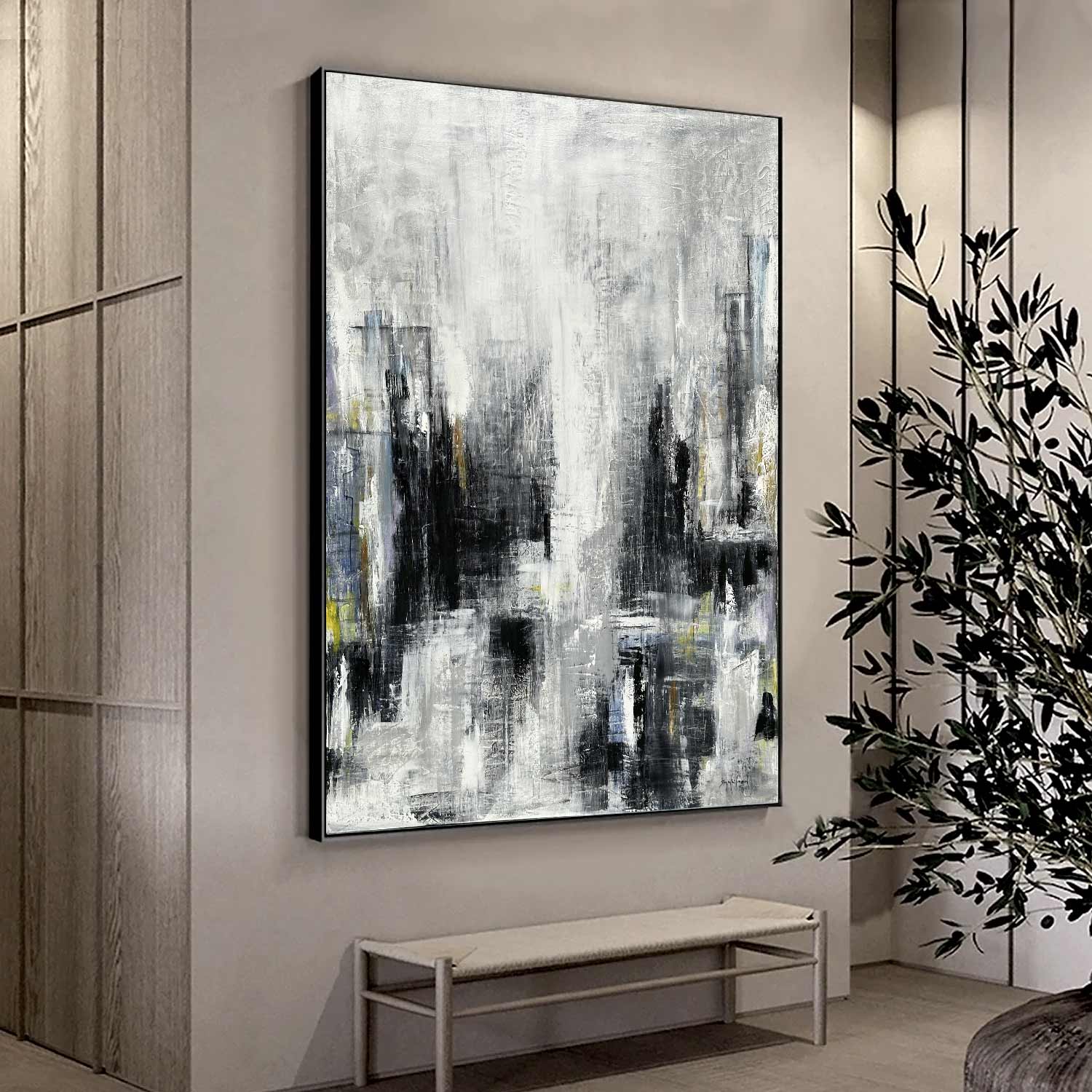 ready to ship 40x58 abstract