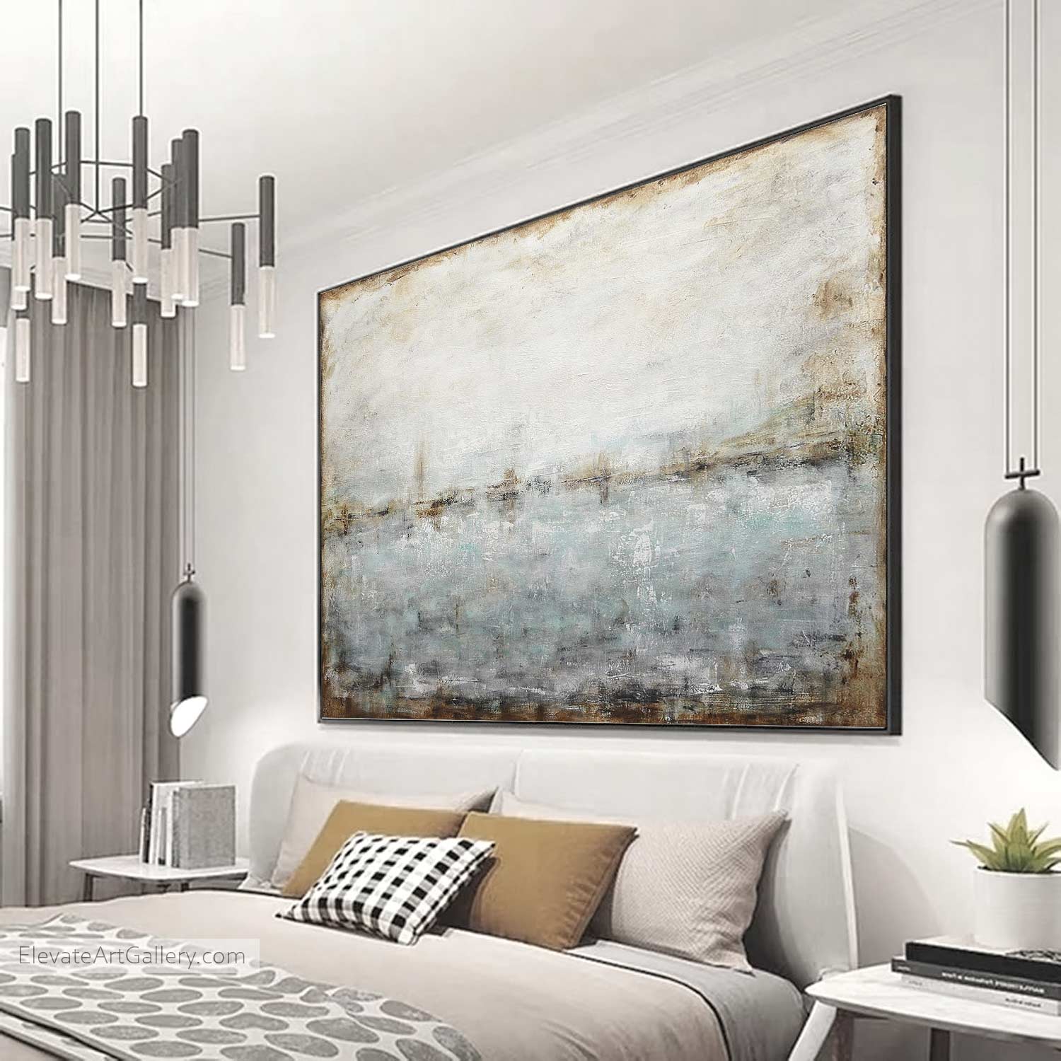 horizontal artwork large abstract for sale
