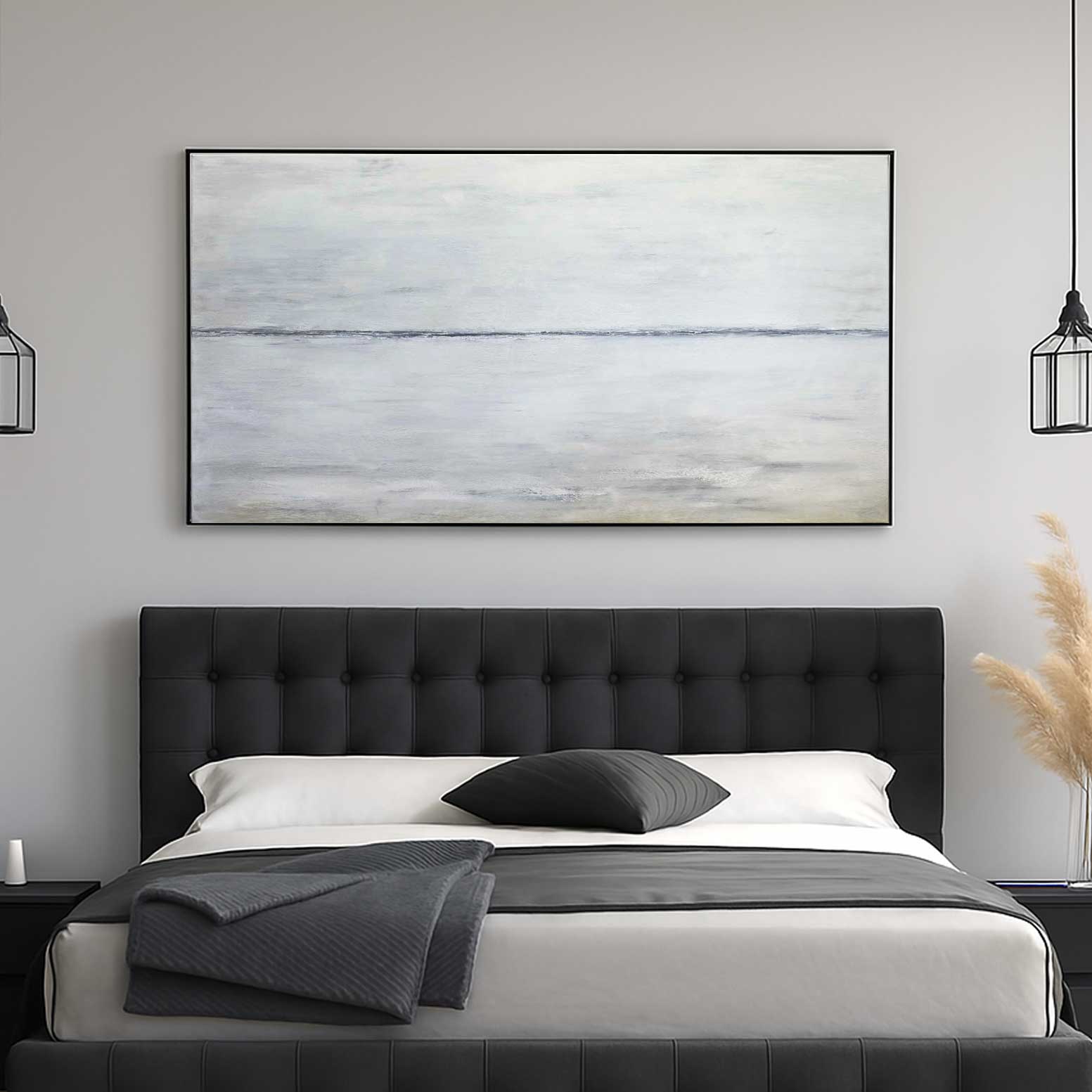 Light Painting Minimal Long Wide Easy Art Large Scale Canvas