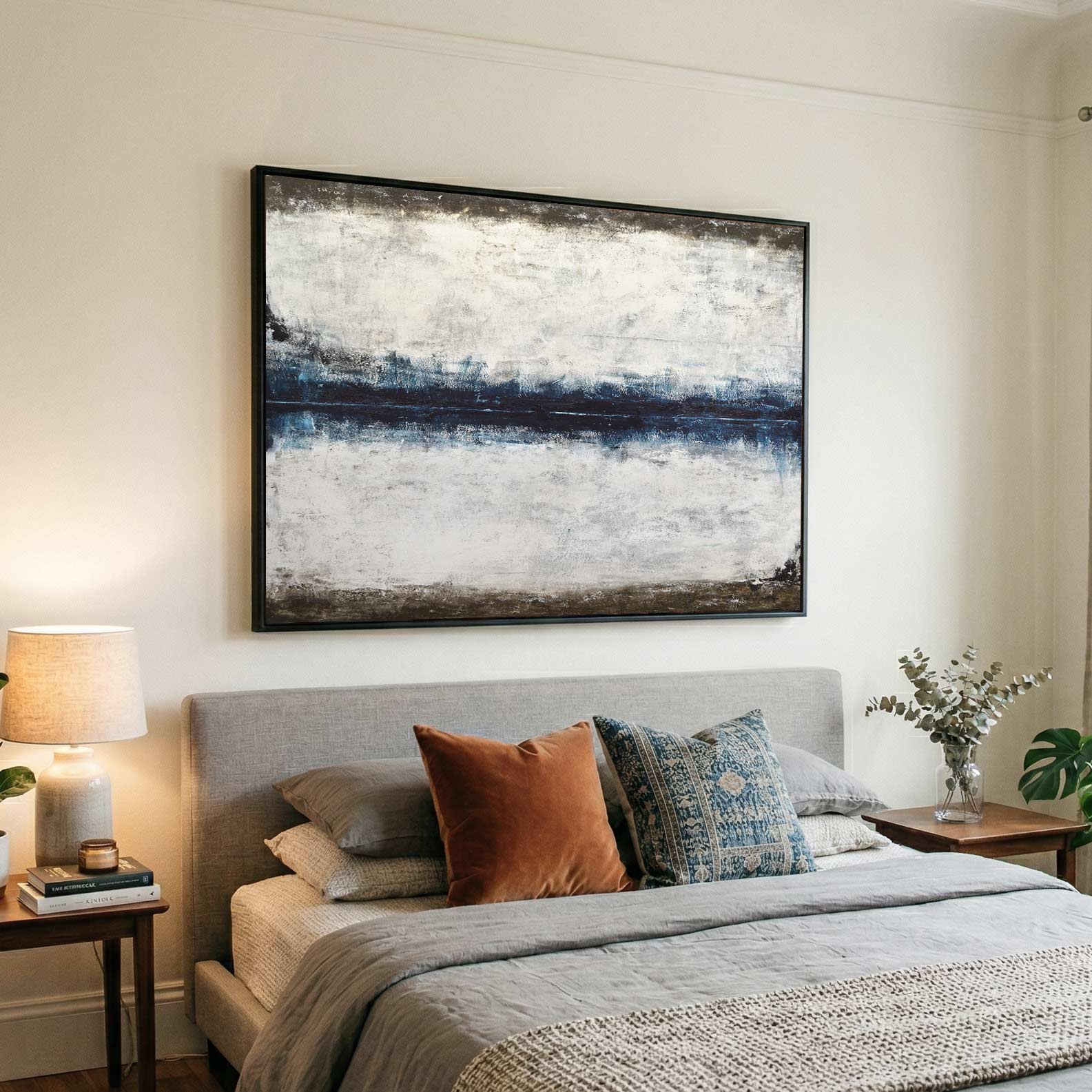 bedroom art USA Made Painting Contemporary Abstract Wall Art Centerpiece