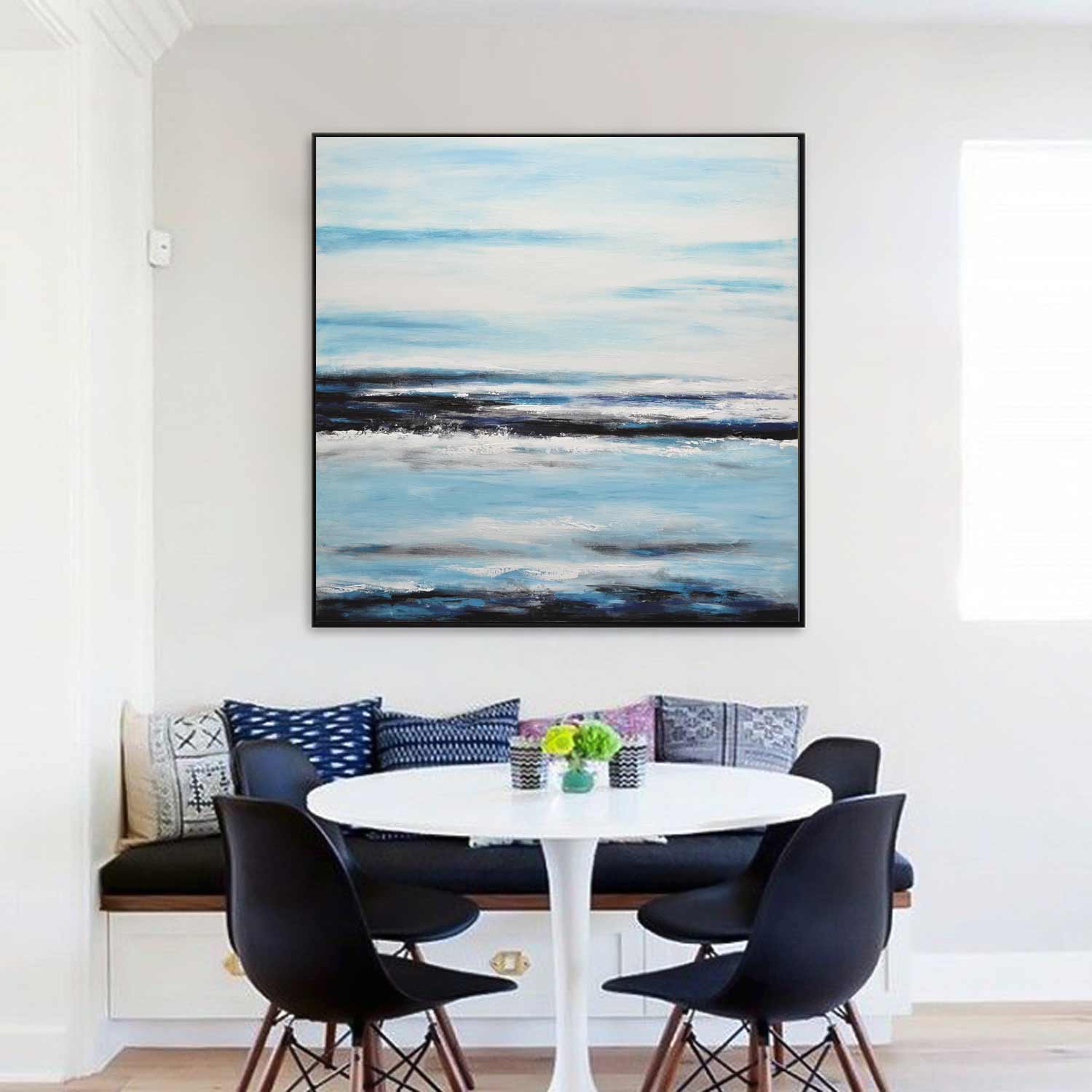 Coastal Abstract Painting Impressionist Seascape 