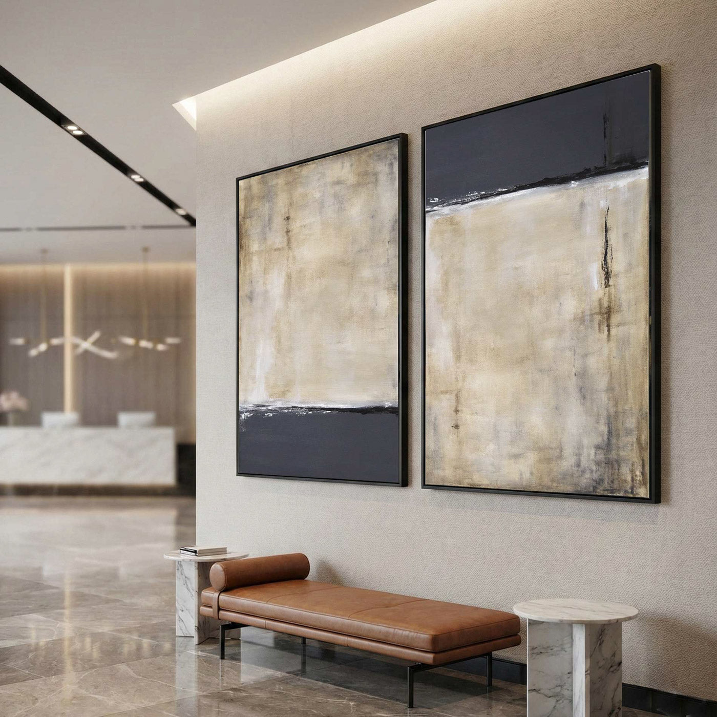 office lobby High End Artwork For Large Walls By American Artist Office Space