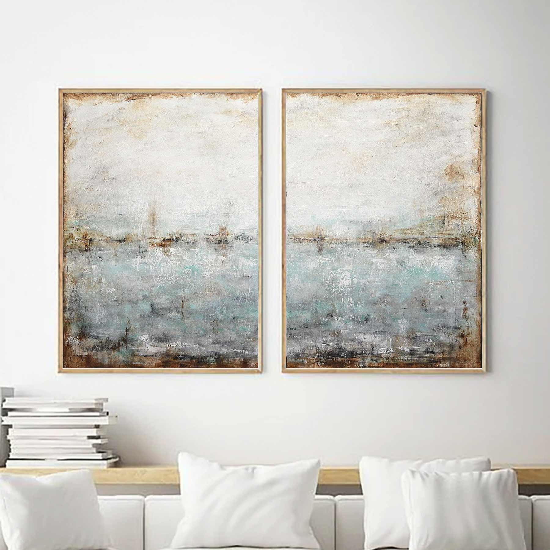 Custom Size 2 Panel Art On Canvas diptych