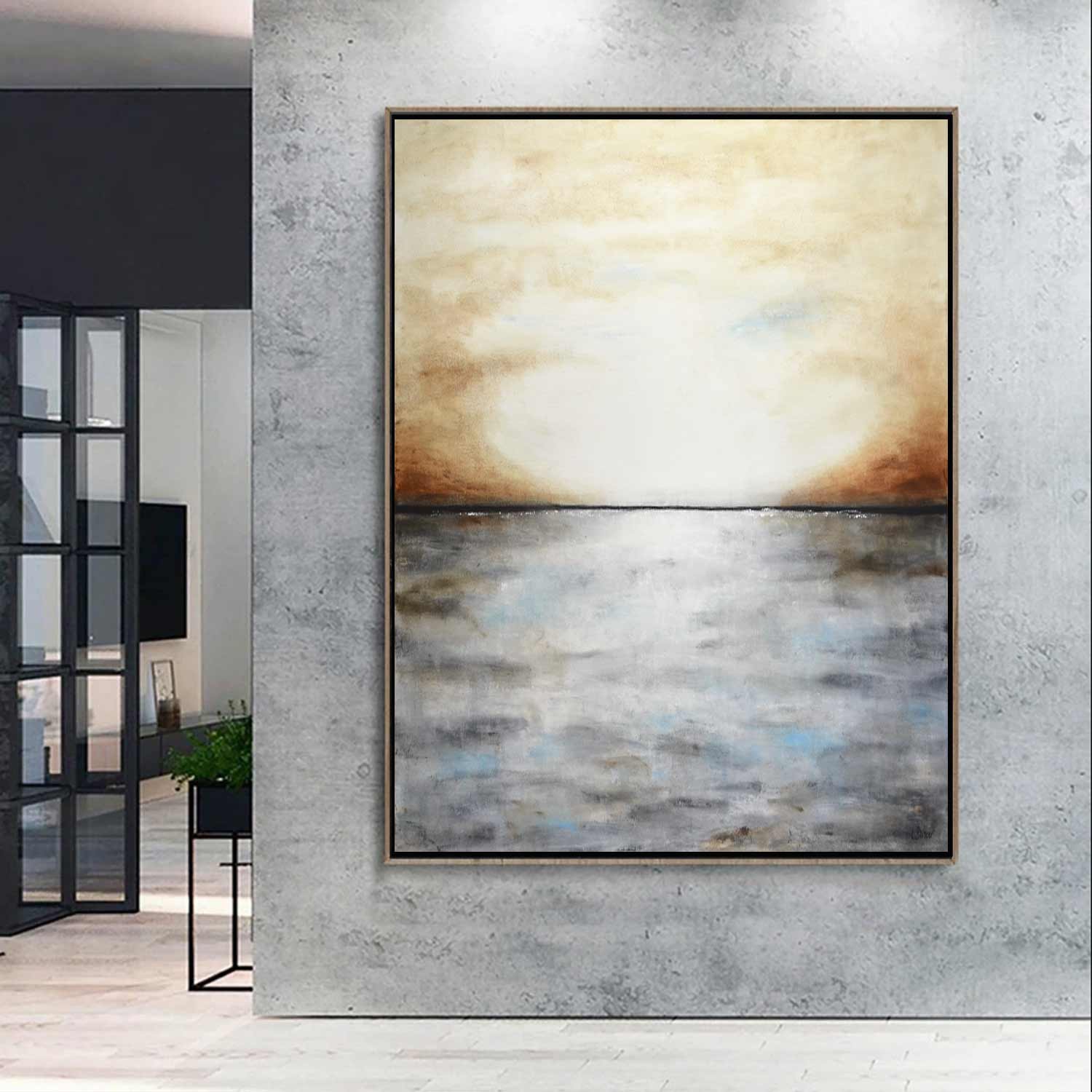 Sunset Abstract Painting Scenery Horizon Art gallery