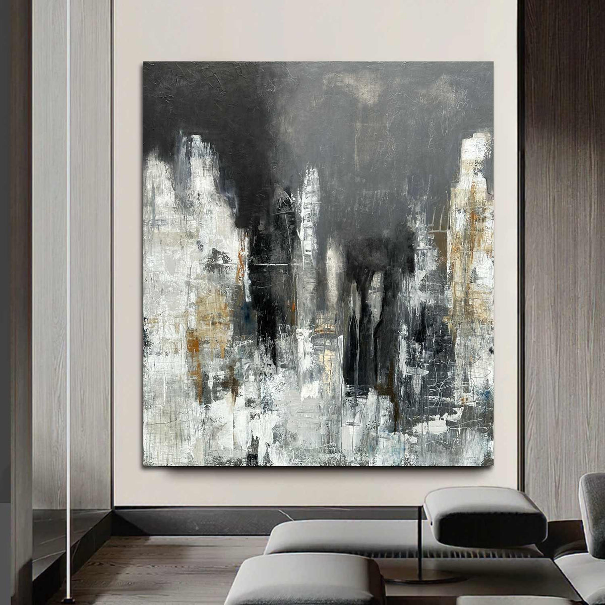 High End Large Hand Painted Abstract Oil Painting One Of A Kind