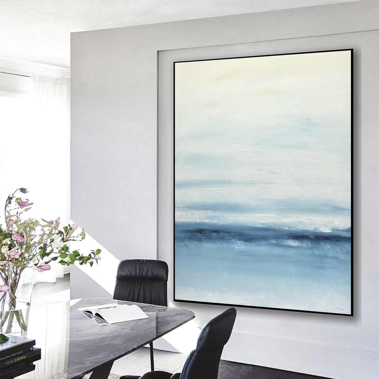 minimalist painting seascape