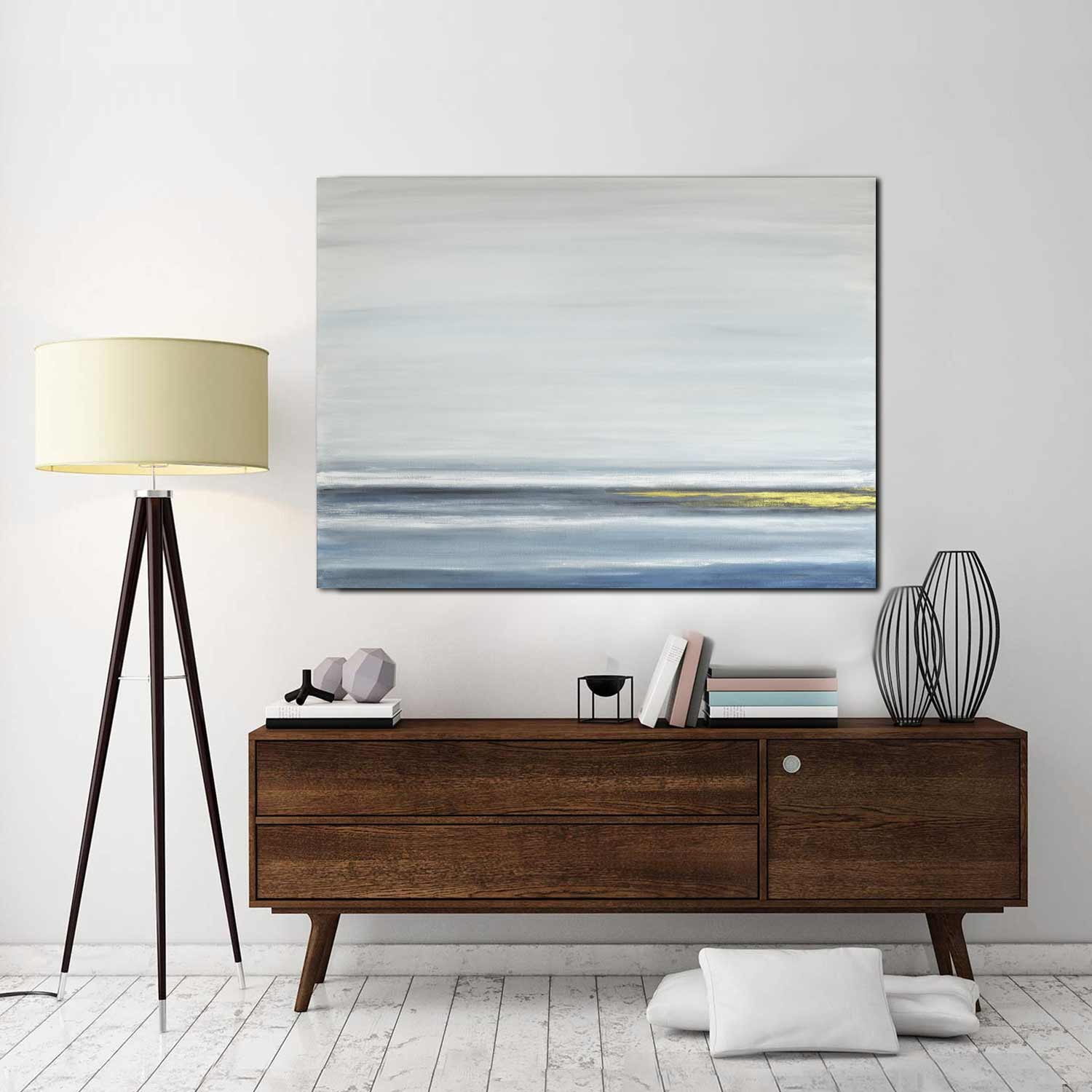 Gold Ocean Painting Marine Waterscape