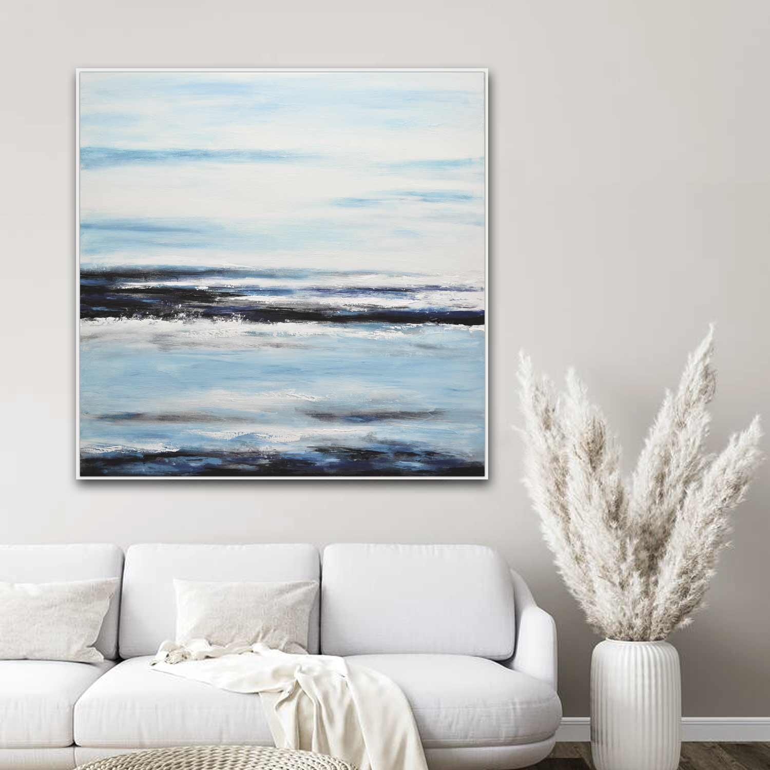 Coastal Abstract Painting Seascape Scenic Art