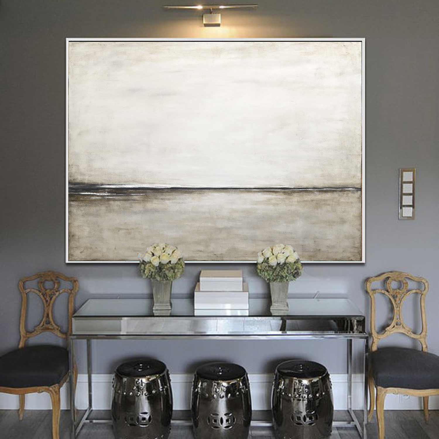 Timeless Painting Light Wall Art Living Room seascape