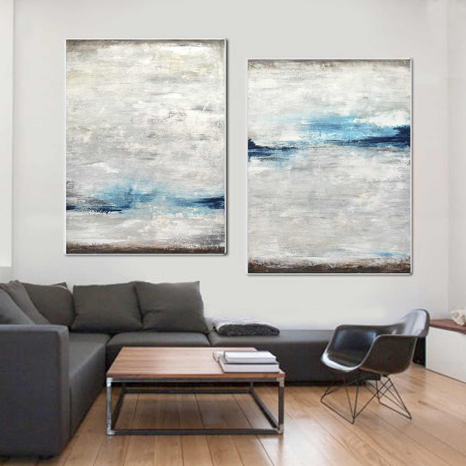 diptych paintings large abstracts