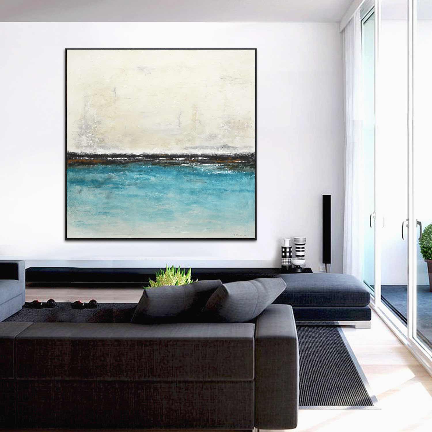 seashore coastal painting