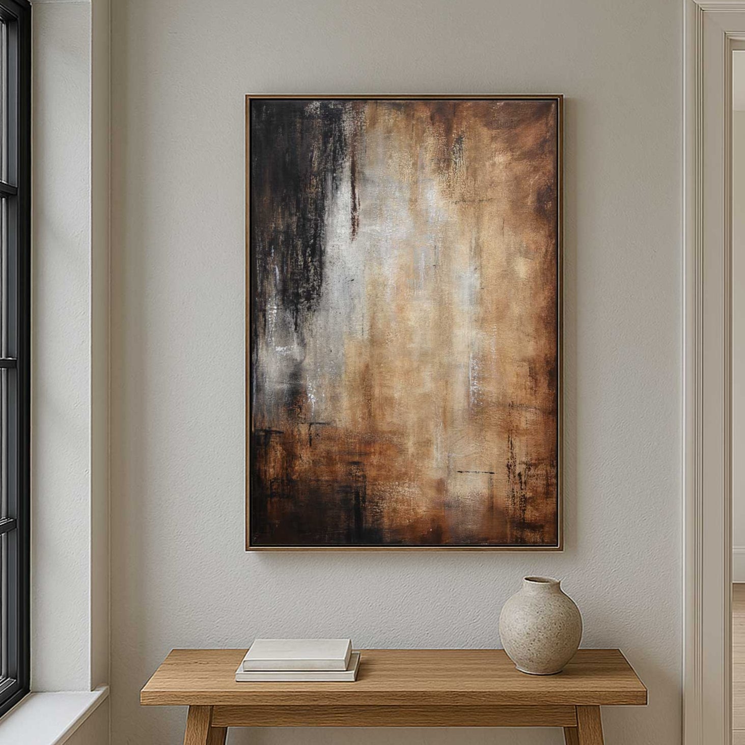 Earth Tones Brown Painting Contemporary Abstract Large Scale Art
